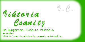 viktoria csanitz business card